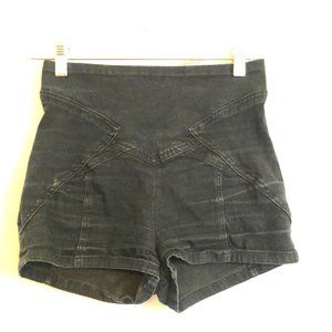 size 2 Black High-rise booty shorts